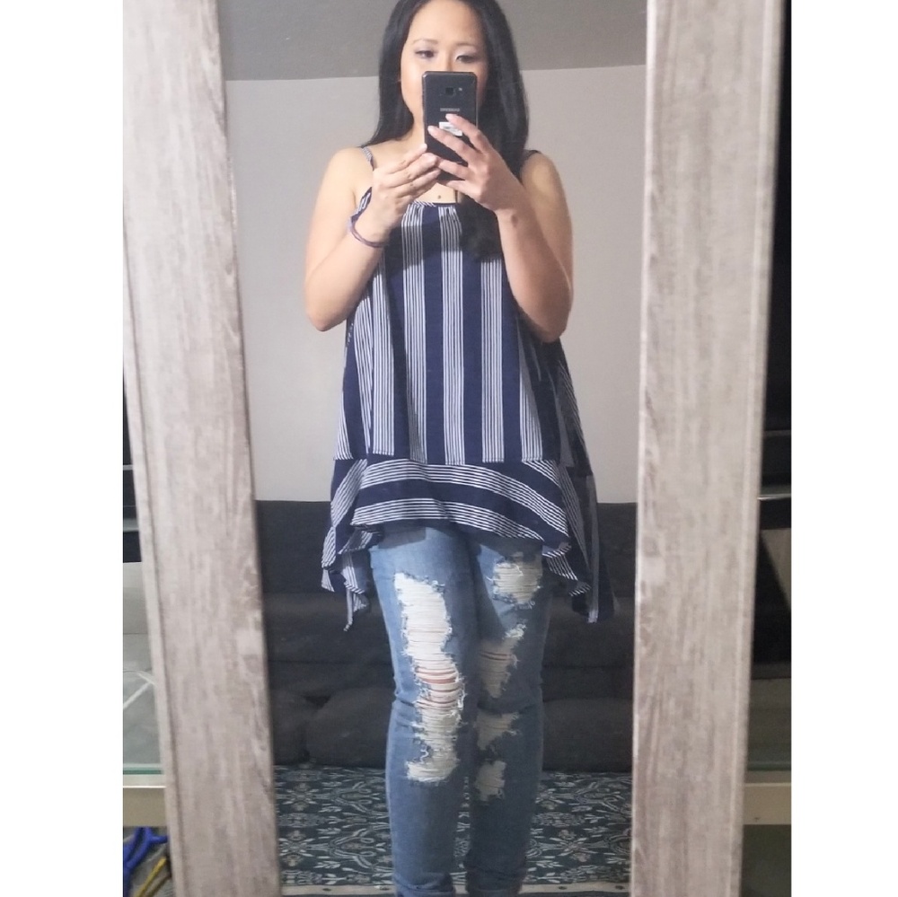 Blue Stripe Cami